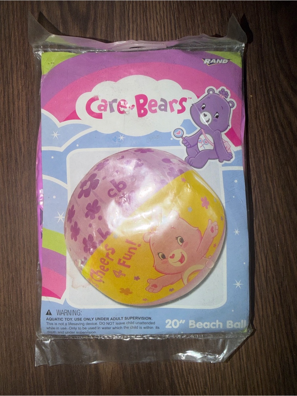 Vintage 2007 Care Bears Beach Ball 20”